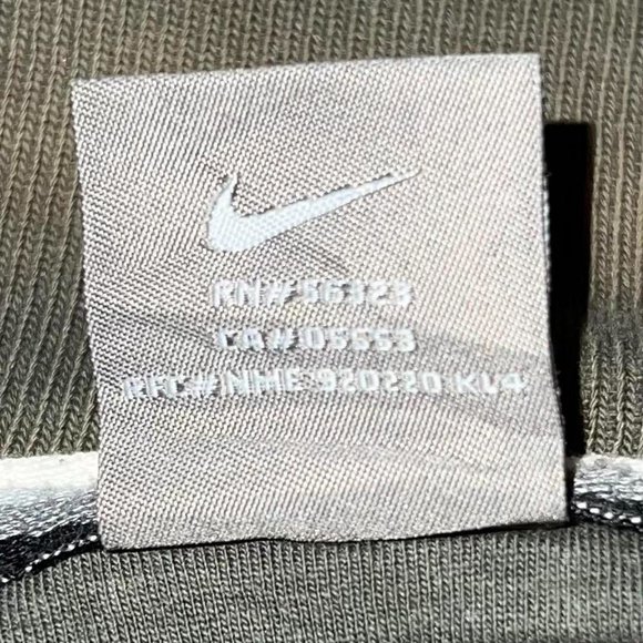 Y2K Nike Track Jacket Full Zip Silver Tag Distressed Letterman Patch Size Large - Picture 7 of 7